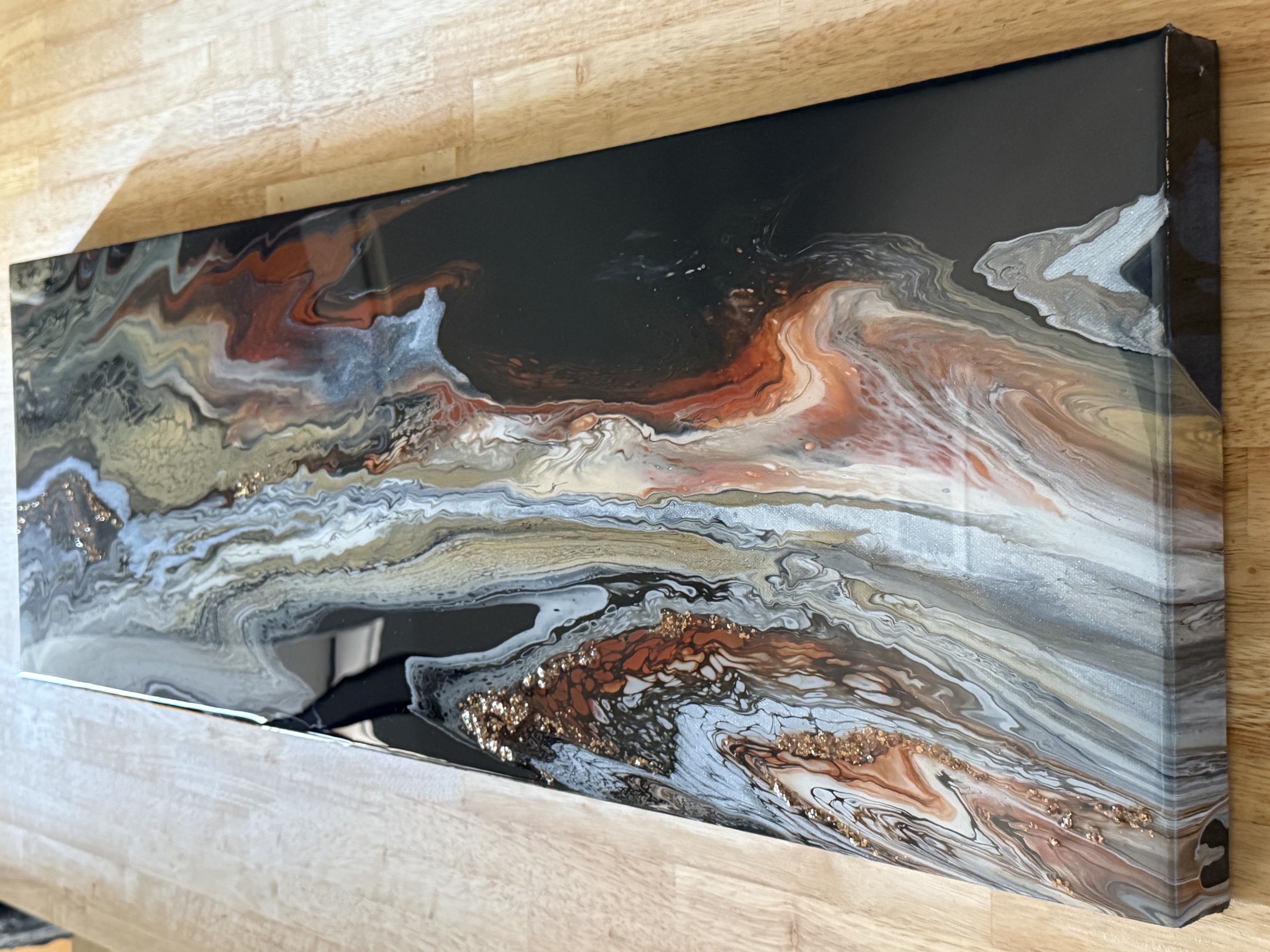 STROOM fluid art — finished work