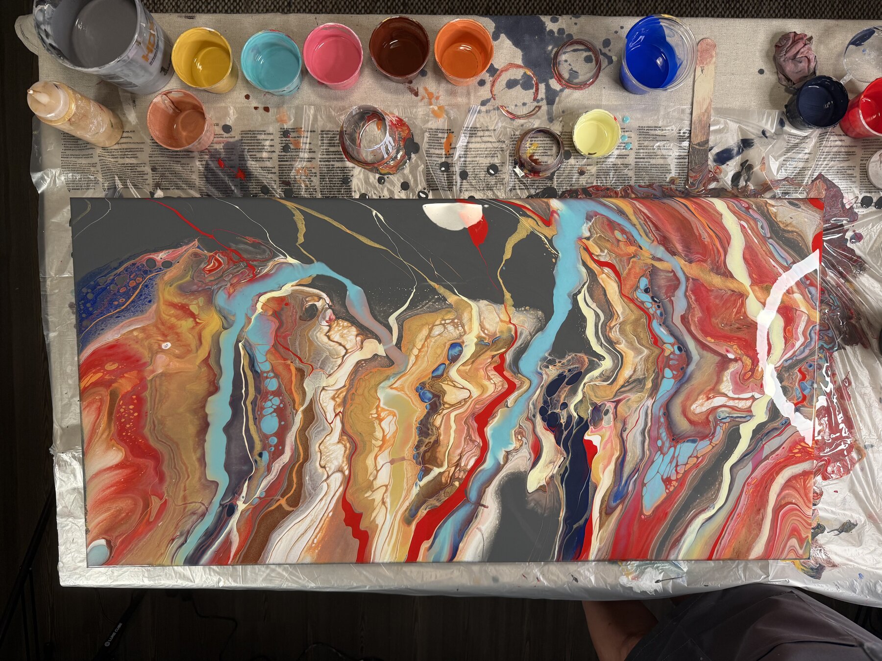 Fluid art — finished work by Carol Sepulveda